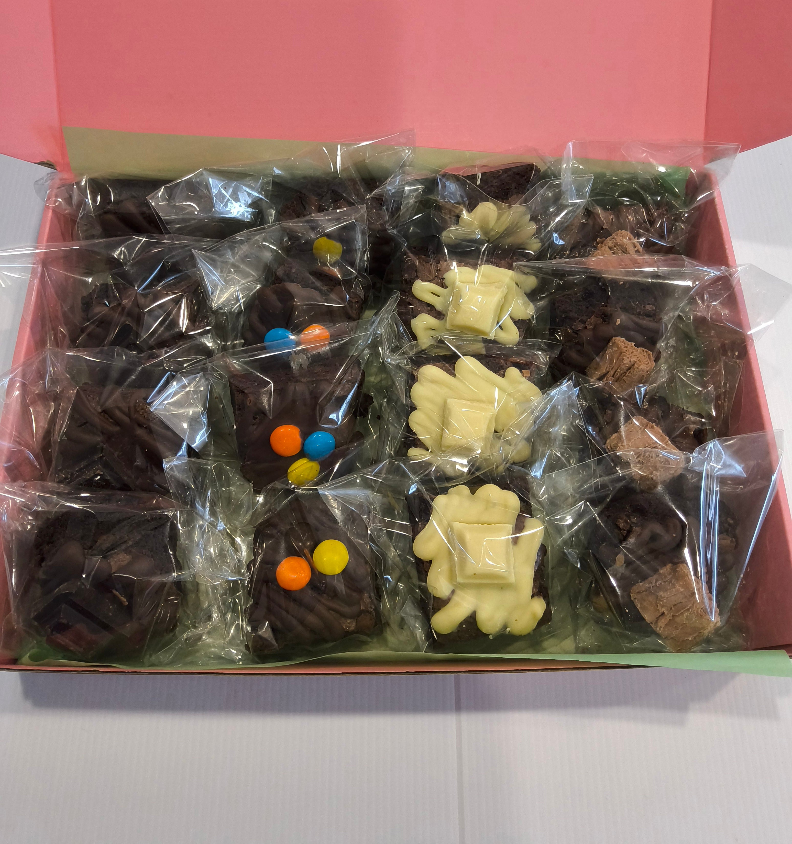 Almond Flour Mini Loaded Brownies - Box of 16