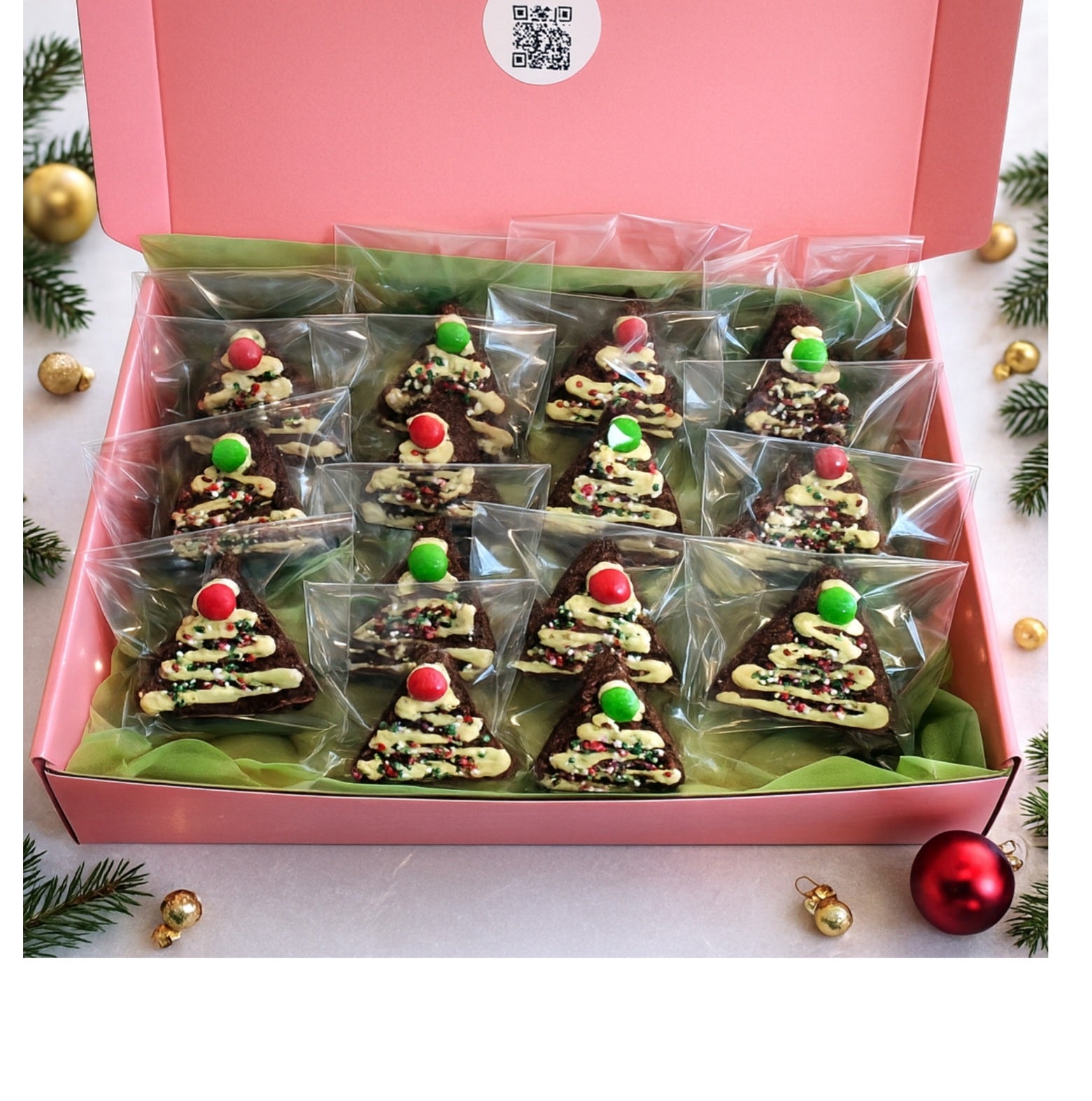 Mini Christmas Tree Brownies x 15