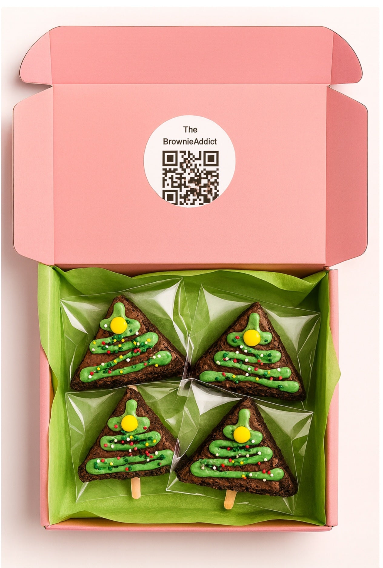 Brownie Christmas Trees x 4