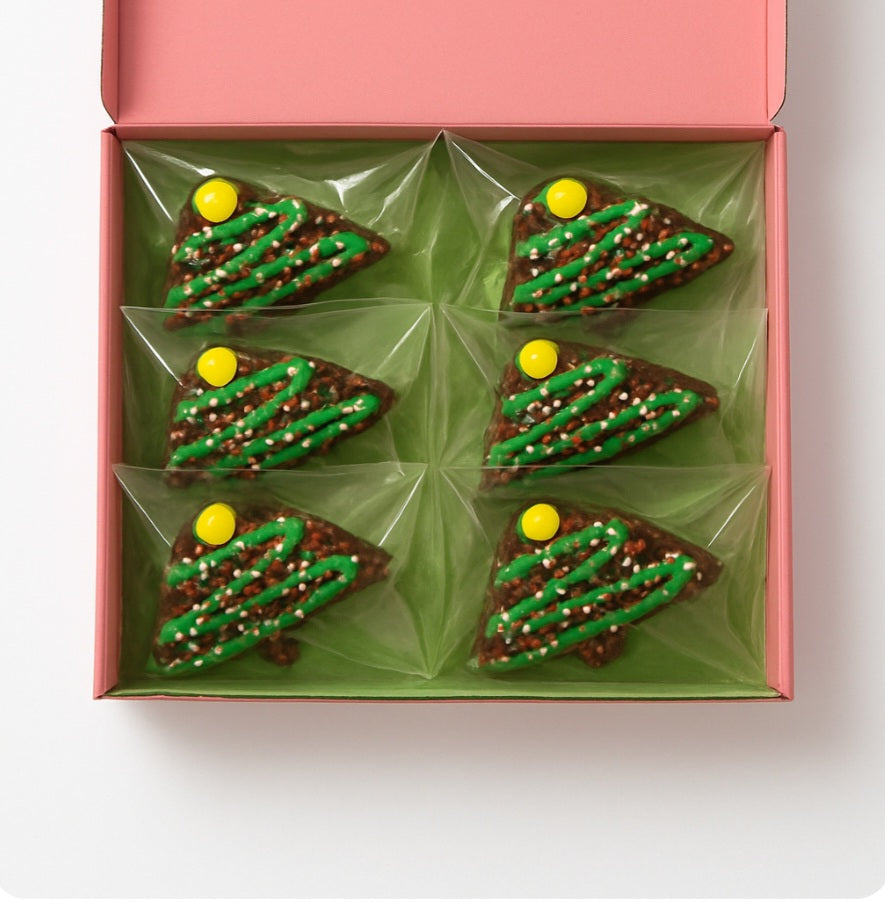 Brownie Christmas Trees x 6